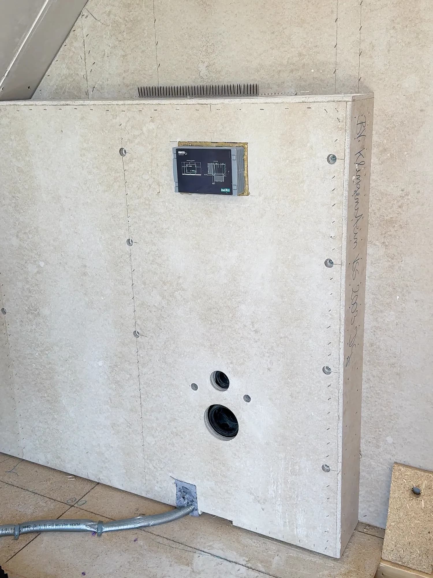 Vorwandinstallation für ein WC
